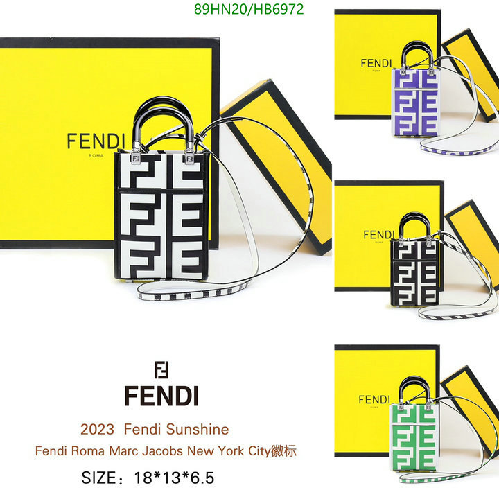 Fendi Bag-(4A)-Sunshine-,Code: HB6972,$: 89USD