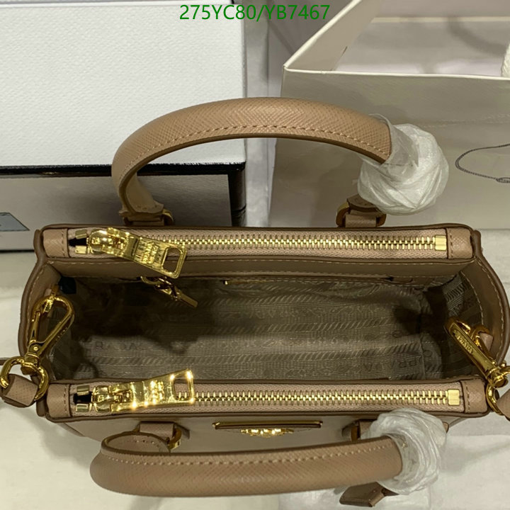 Prada Bag-(Mirror)-Diagonal-,Code: YB7467,$: 275USD