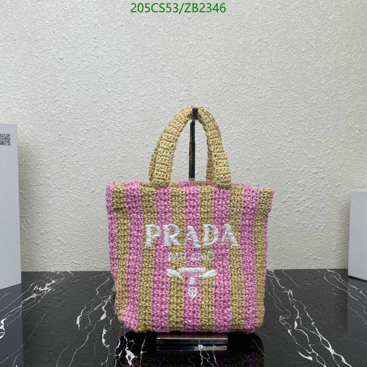 Prada Bag-(Mirror)-Handbag-,Code: ZB2346,$: 205USD