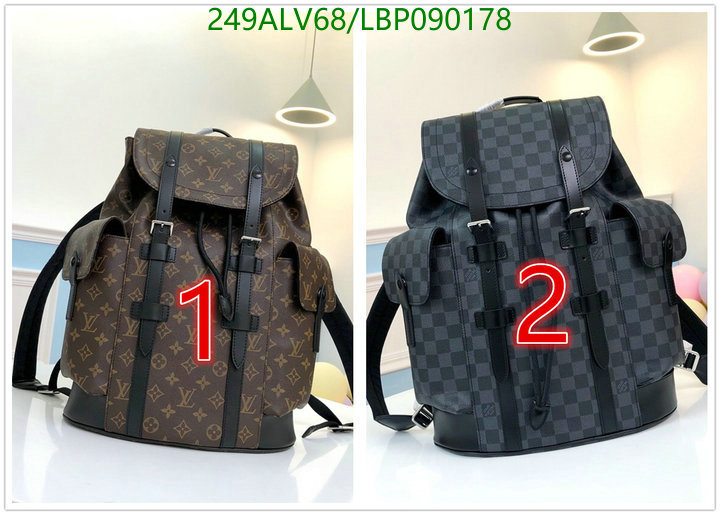 LV Bags-(Mirror)-Backpack-,Code: LBP090178,$:249USD