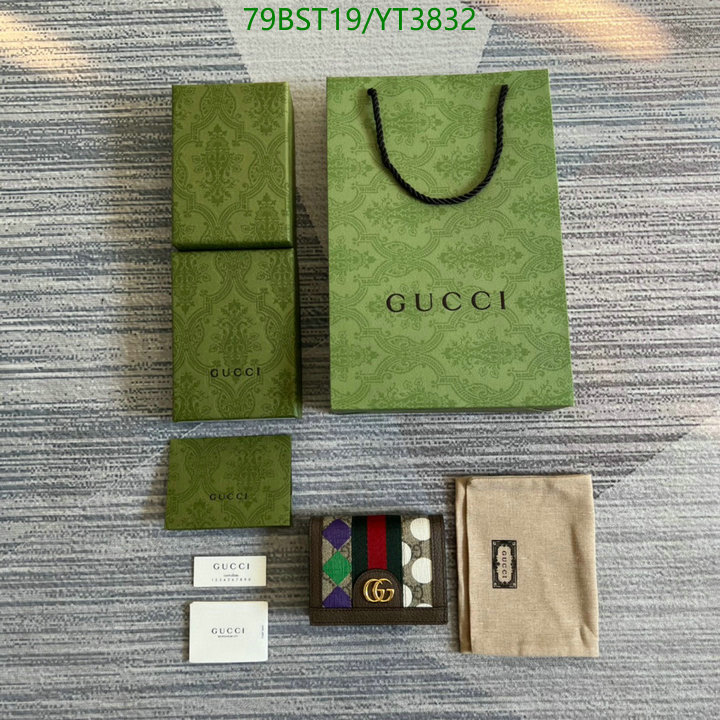 Gucci Bag-(Mirror)-Wallet-,Code: YT3832,$: 79USD