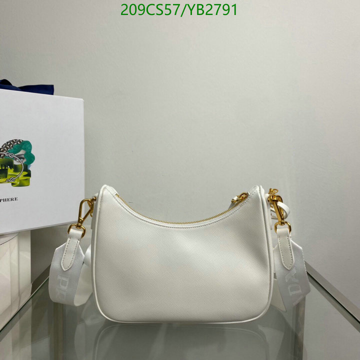 Prada Bag-(Mirror)-Diagonal-,Code: YB2791,$: 209USD