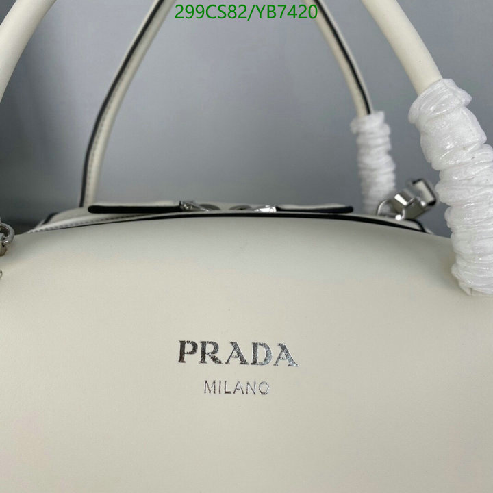 Prada Bag-(Mirror)-Handbag-,Code: YB7420,$: 299USD