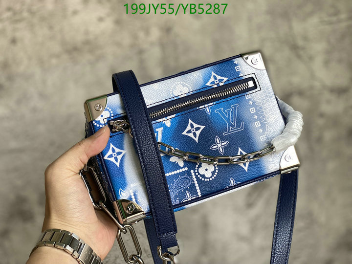 LV Bags-(Mirror)-Petite Malle-,Code: YB5287,$: 199USD