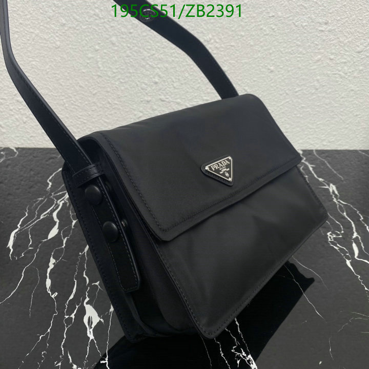 Prada Bag-(Mirror)-Diagonal-,Code: ZB2391,$: 195USD
