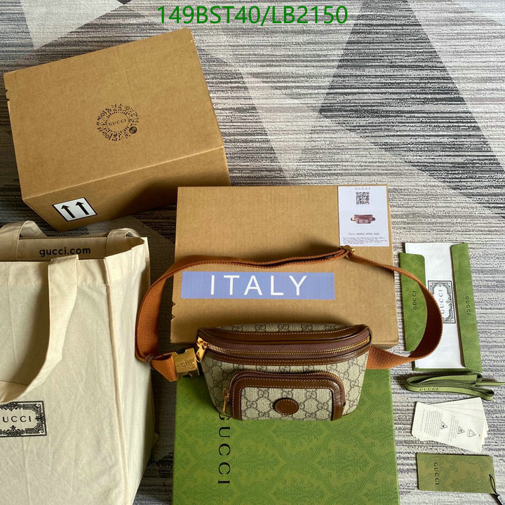 Gucci Bag-(Mirror)-Belt Bag-Chest Bag--,Code: LB2150,$: 149USD