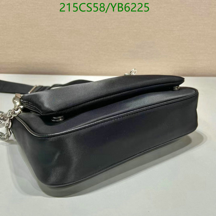 Prada Bag-(Mirror)-Diagonal-,Code: YB6225,$: 215USD