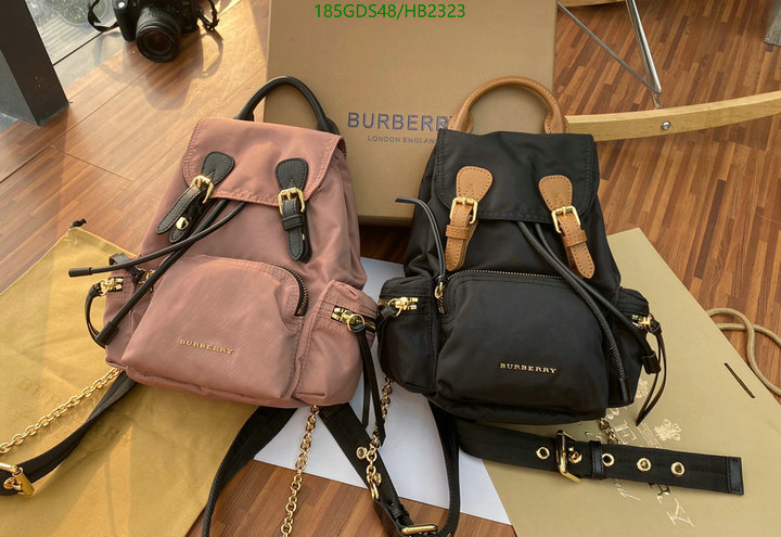 Burberry Bag-(Mirror)-Backpack-,Code: HB2323,$: 185USD