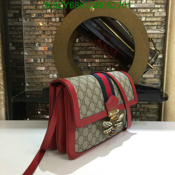 Gucci Bag-(Mirror)-Diagonal-,Code: GGB062701,$: 209USD