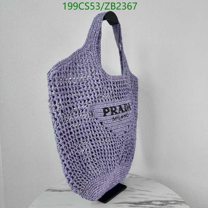 Prada Bag-(Mirror)-Handbag-,Code: ZB2367,$: 199USD