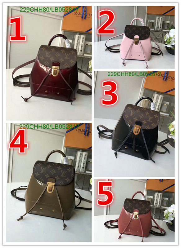 LV Bags-(Mirror)-Backpack-,Code: LB052817,