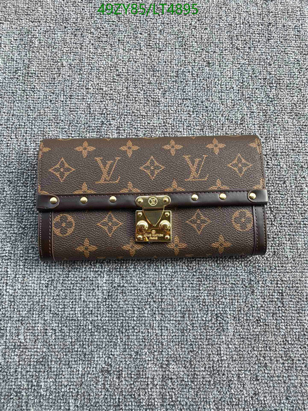 LV Bags-(4A)-Wallet-,Code: LT4895,$: 49USD