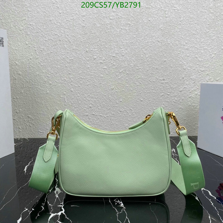 Prada Bag-(Mirror)-Diagonal-,Code: YB2791,$: 209USD