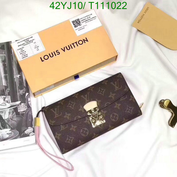 LV Bags-(4A)-Wallet-,Code : T111022,$: 42USD