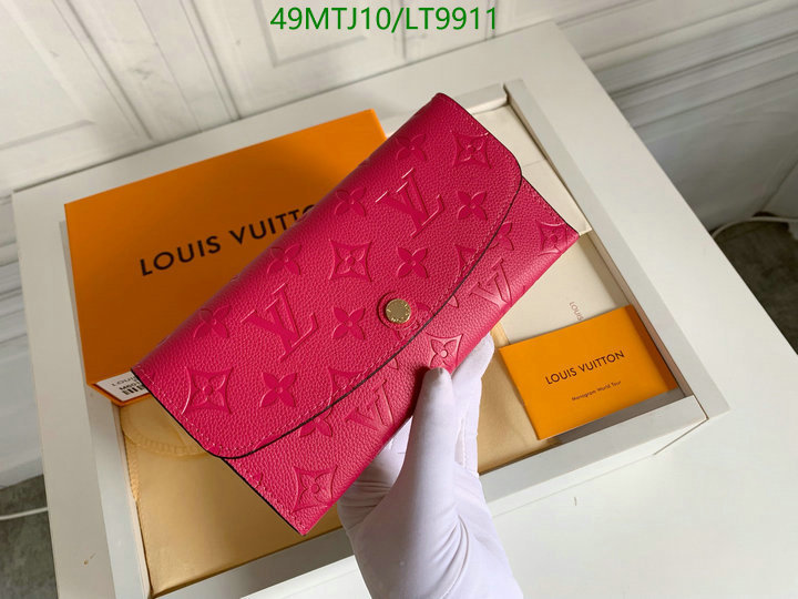 LV Bags-(4A)-Wallet-,Code: LT9911,$: 49USD