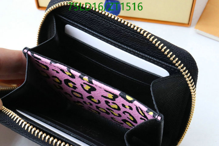 LV Bags-(Mirror)-Wallet-,Code: ZT1516,$: 75USD