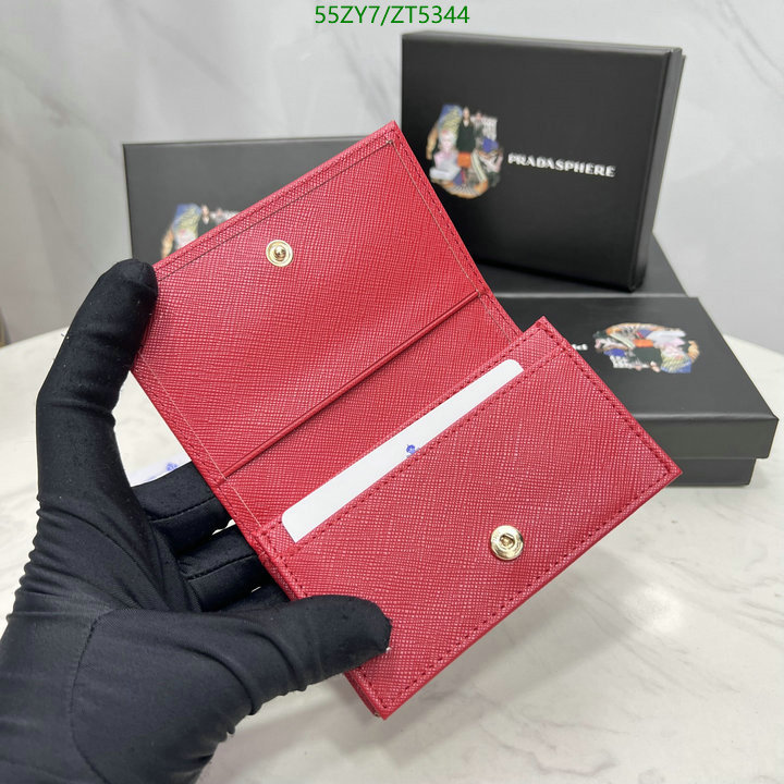 Prada Bag-(4A)-Wallet-,Code: ZT5344,$: 55USD