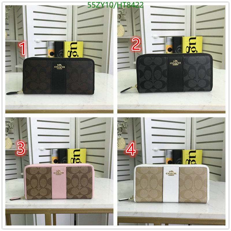 Coach Bag-(4A)-Wallet-,Code: HT8422,$: 55USD