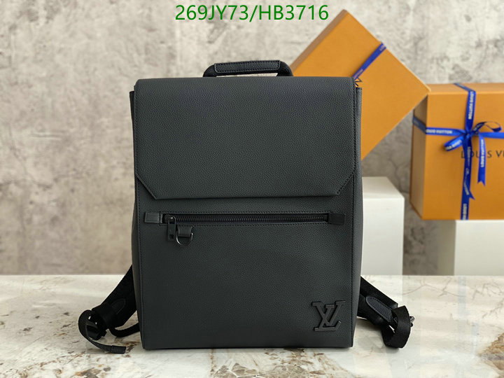 LV Bags-(Mirror)-Backpack-,Code: HB3716,$: 269USD