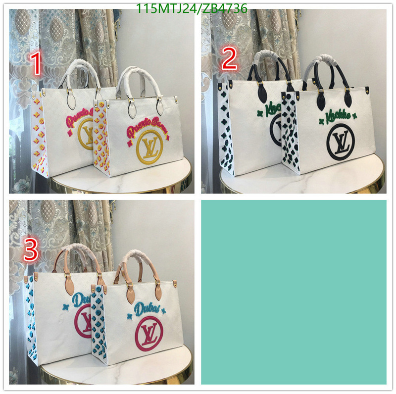 LV Bags-(4A)-Handbag Collection-,Code: ZB4736,