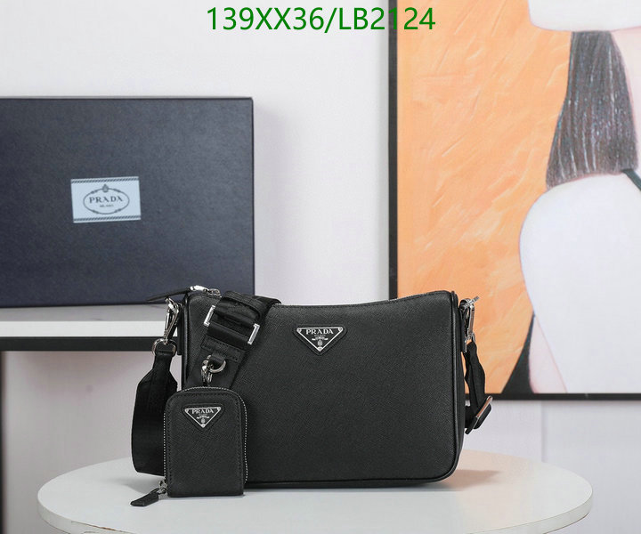 Prada Bag-(Mirror)-Diagonal-,Code: LB2124,$: 139USD