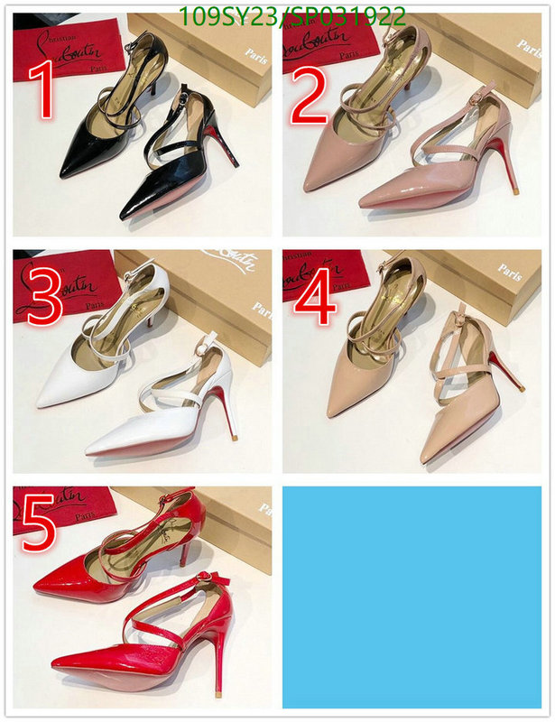 Women Shoes- Christian Louboutin, Code: SP031922,$: 109USD