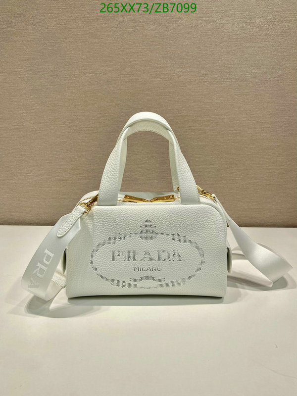 Prada Bag-(Mirror)-Handbag-,Code: ZB7099,$: 265USD