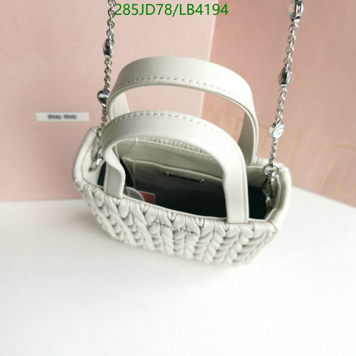 Miu Miu Bag-(Mirror)-Diagonal-,Code: LB4194,$: 285USD