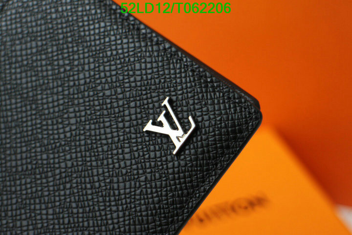 LV Bags-(Mirror)-Wallet-,Code: T062206,$: 52USD