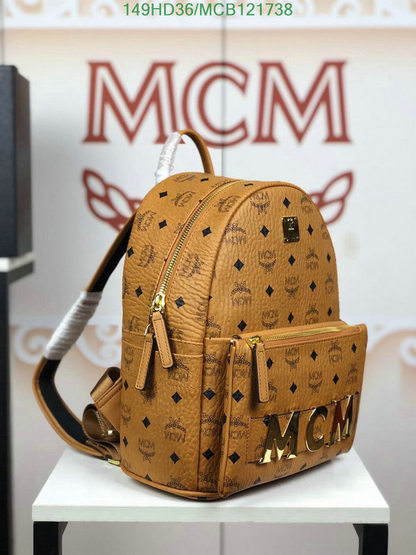 MCM Bag-(Mirror)-Backpack-,Code: MCB121738,$: 149USD