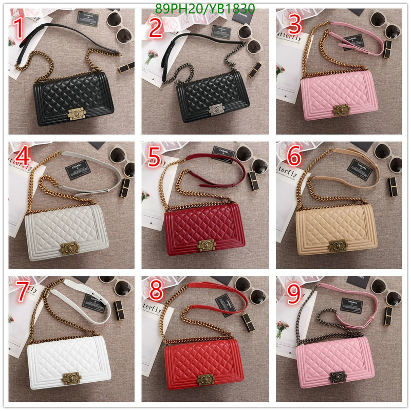 Chanel Bags ( 4A )-Le Boy,Code: YB1830,$: 89USD