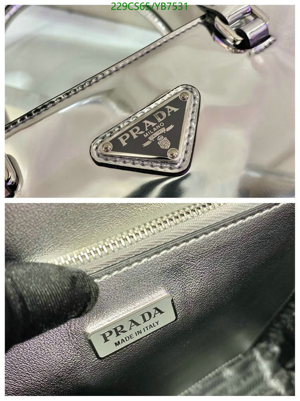 Prada Bag-(Mirror)-Diagonal-,Code: YB7531,$: 229USD