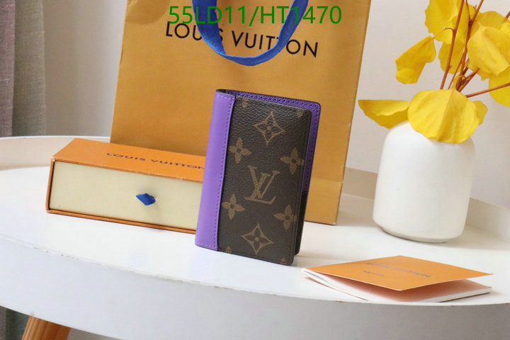 LV Bags-(Mirror)-Wallet-,Code: HT1470,$: 55USD