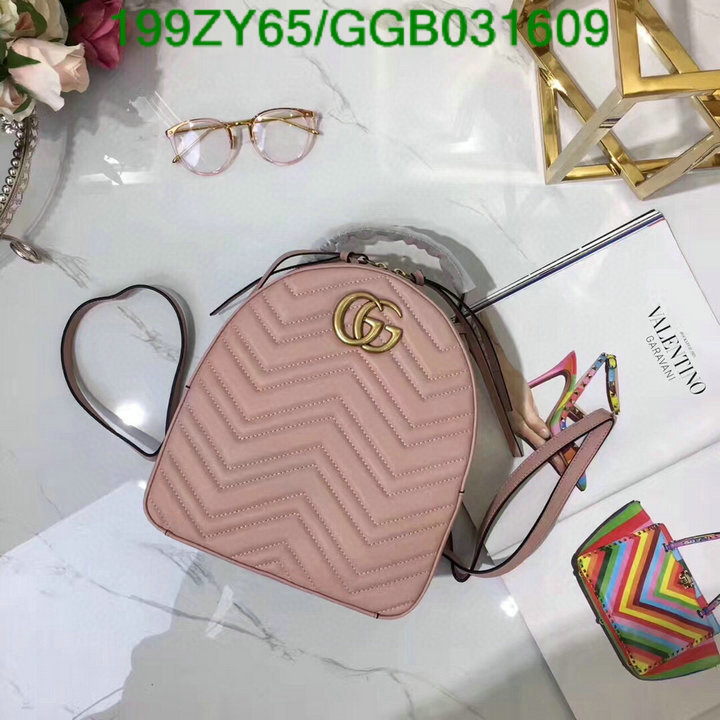 Gucci Bag-(Mirror)-Backpack-,Code: GGB031609,$: 199USD