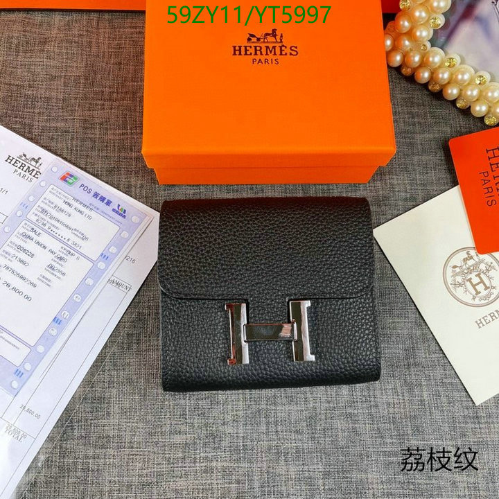 Hermes Bag-(4A)-Wallet-,Code: YT5997,$: 59USD