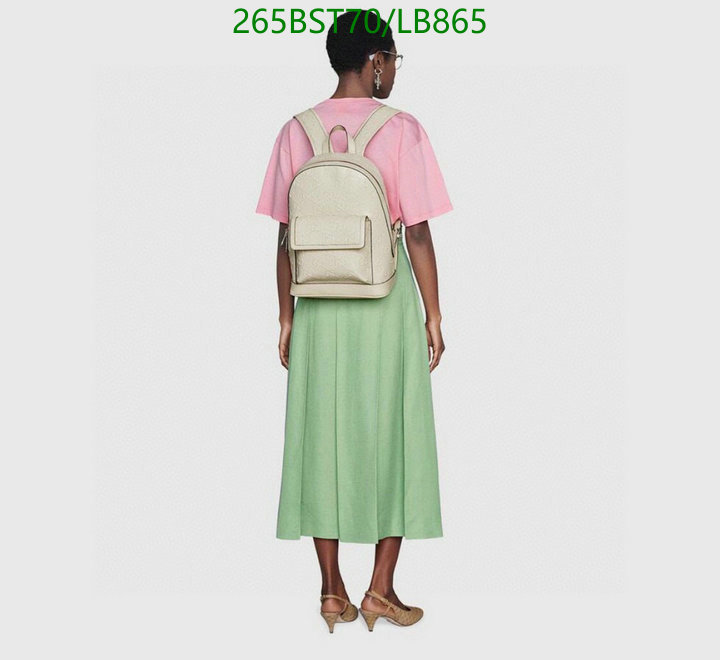 Gucci Bag-(Mirror)-Backpack-,Code: LB865,$: 265USD