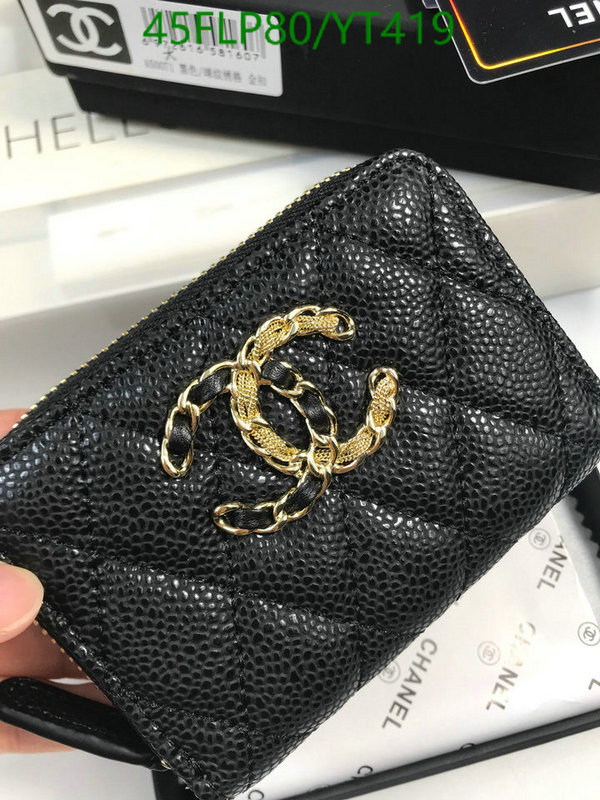 Chanel Bags ( 4A )-Wallet-,Code: YT419,$: 45USD