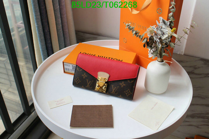 LV Bags-(Mirror)-Wallet-,Code: T062268,$: 85USD