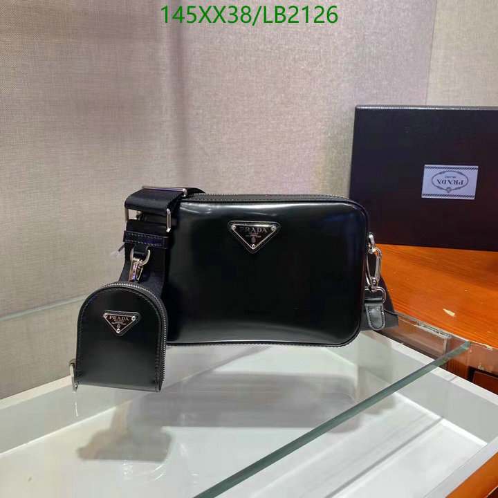 Prada Bag-(Mirror)-Diagonal-,Code: LB2126,$: 145USD