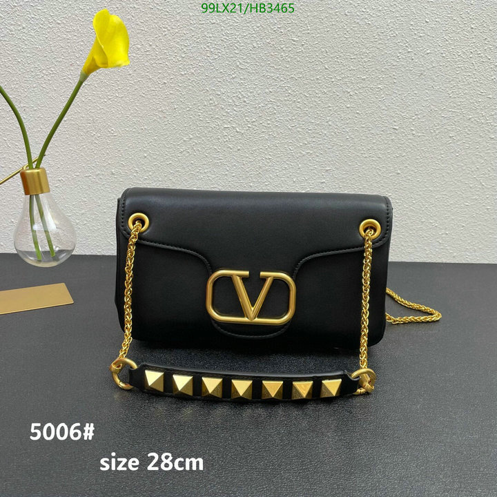 Valentino Bag-(4A)-LOC-V Logo ,Code: HB3465,$: 99USD