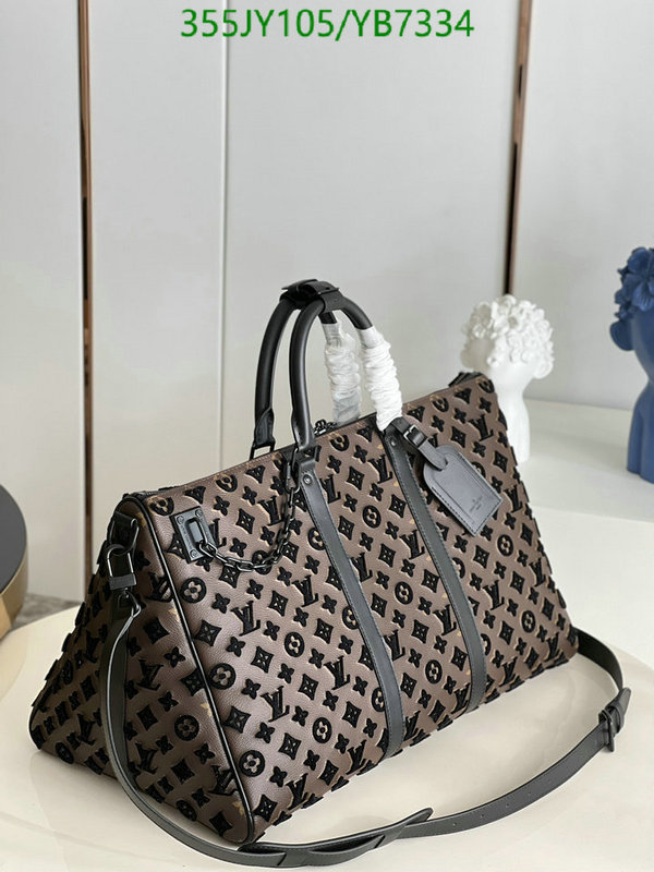 LV Bags-(Mirror)-Keepall BandouliRe 45-50-,Code: YB7334,$: 355USD