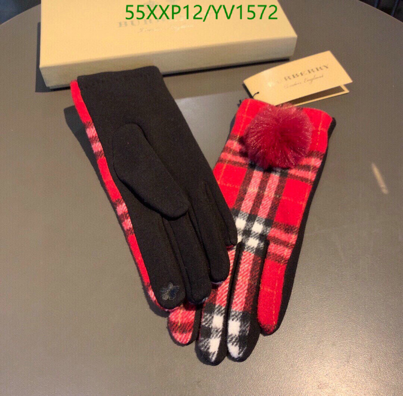 Gloves-Burberry, Code: YV1572,$: 55USD