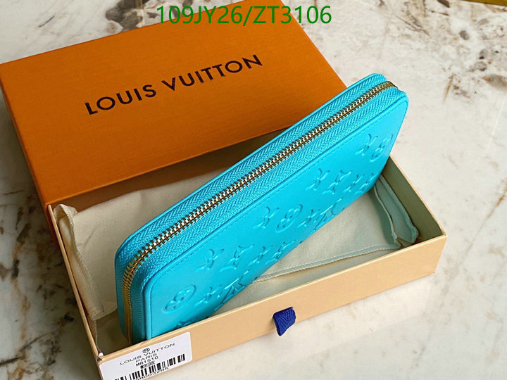 LV Bags-(Mirror)-Wallet-,Code: ZT3106,$: 109USD