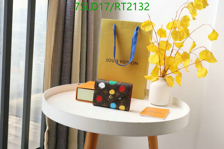 LV Bags-(Mirror)-Wallet-,Code: RT2132,$: 75USD