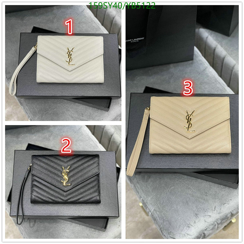 YSL Bag-(Mirror)-Clutch-,Code: YB5122,$: 159USD