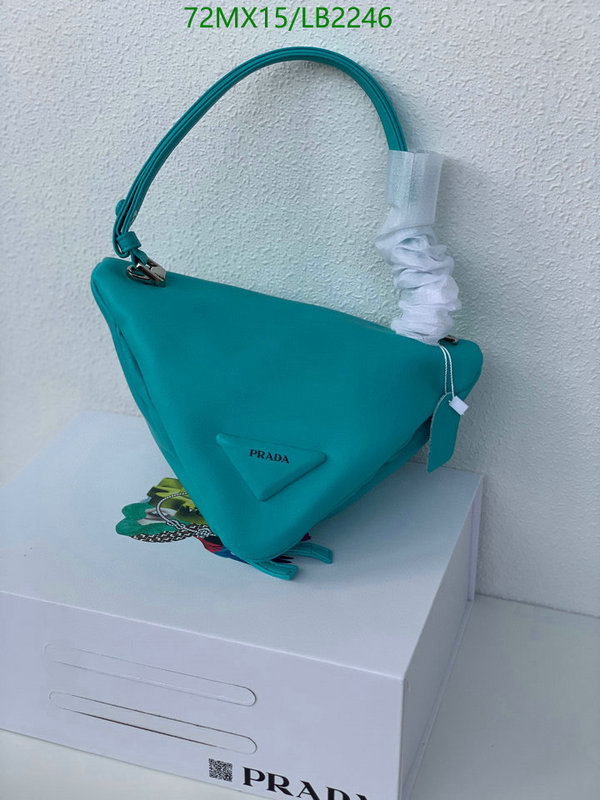 Prada Bag-(4A)-Triangle-,Code: LB2246,$: 72USD