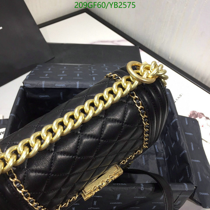 Chanel Bags -(Mirror)-Le Boy,Code: YB2575,$: 209USD
