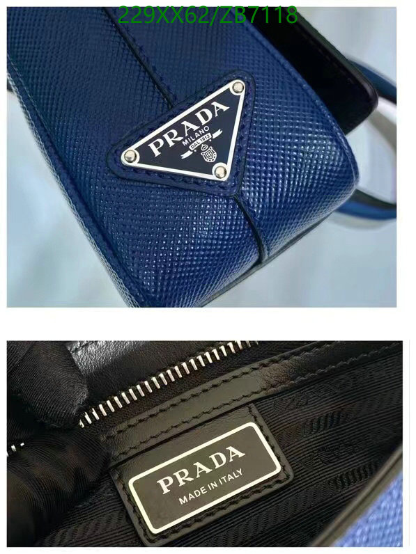 Prada Bag-(Mirror)-Diagonal-,Code: ZB7118,$: 229USD