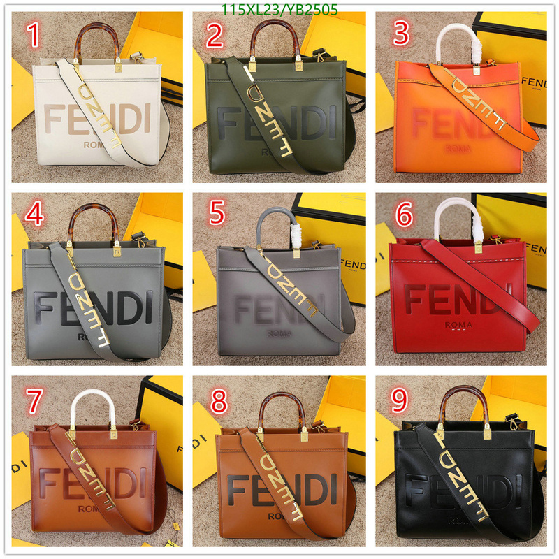 Fendi Bag-(4A)-Sunshine-,Code: YB2505,$: 115USD