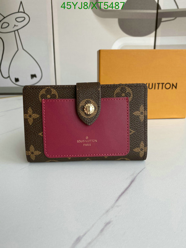 LV Bags-(4A)-Wallet-,Code: XT5487,$: 45USD